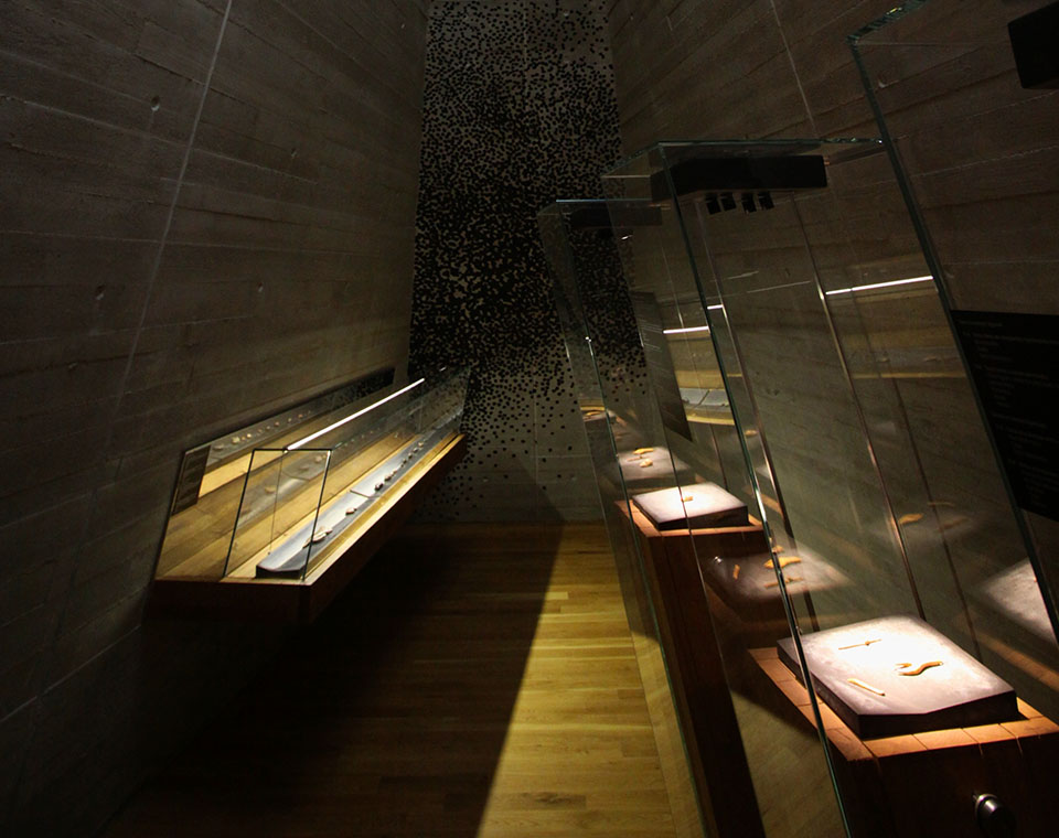 Archeopark Pavlov - vnitřní prostory s expozicí